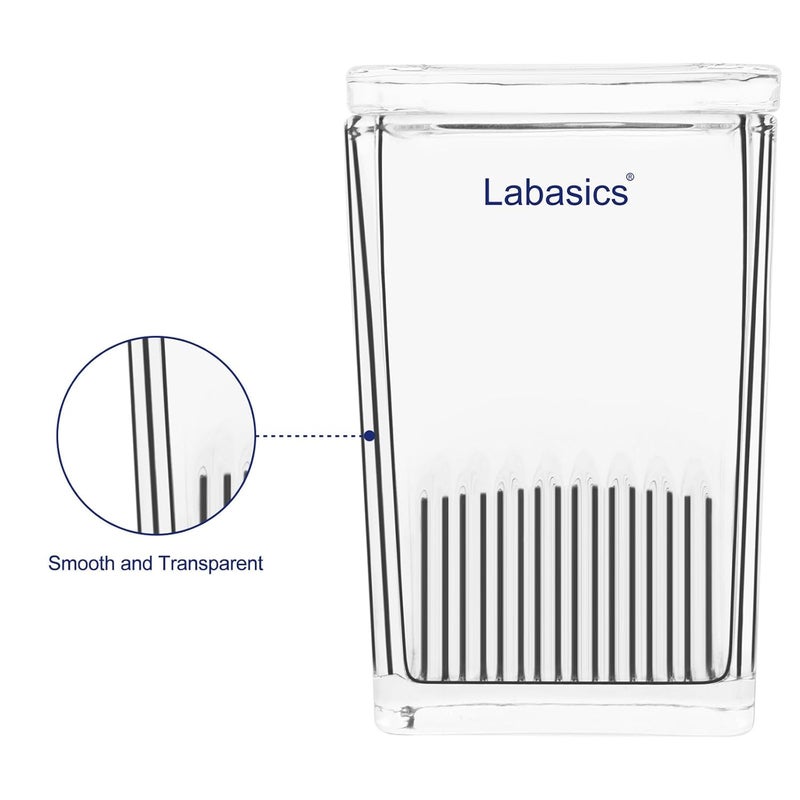 Labasics Glass TLC Developing Tank, Square, Lab Equipment for Thin Layer Chromatography, Corrosion Resistance - Image 2